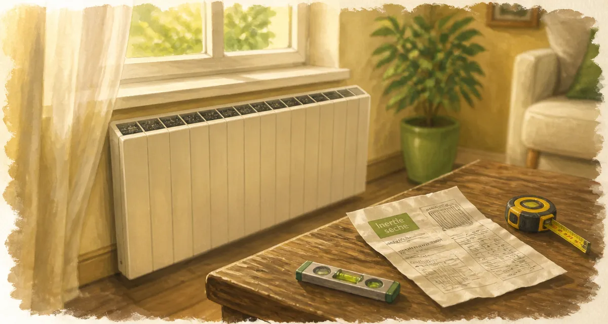 Radiateur à inertie comparatif : chauffage durable et économique sous fenêtre