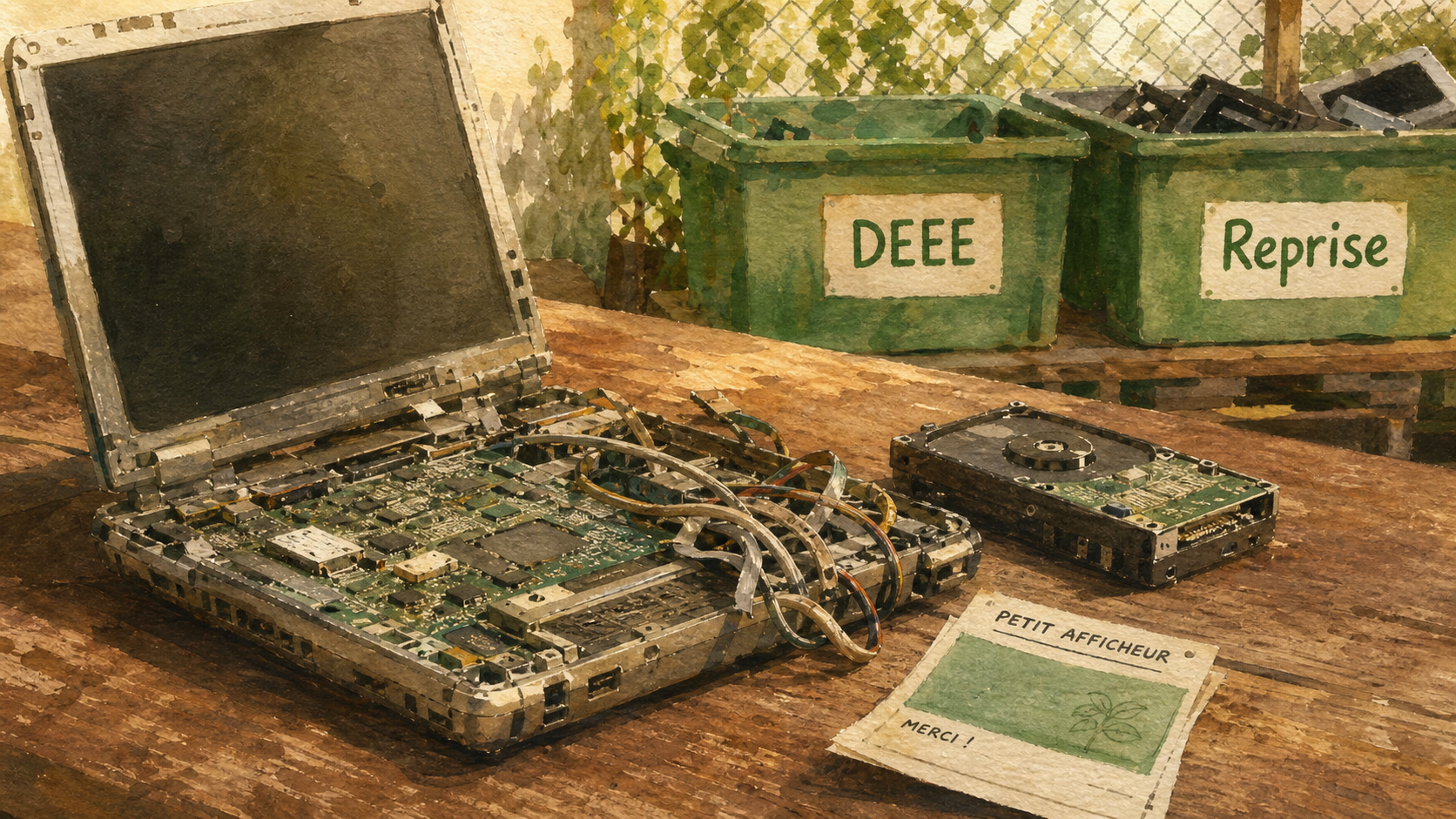 Recycler ou jeter ordinateur : ancien PC, DEEE et reprise, sécurité données