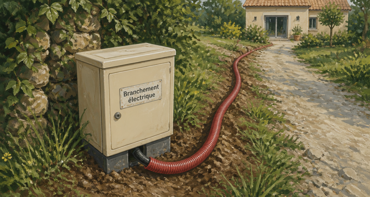 schéma branchement avant compteur edf sur coffret limite propriété