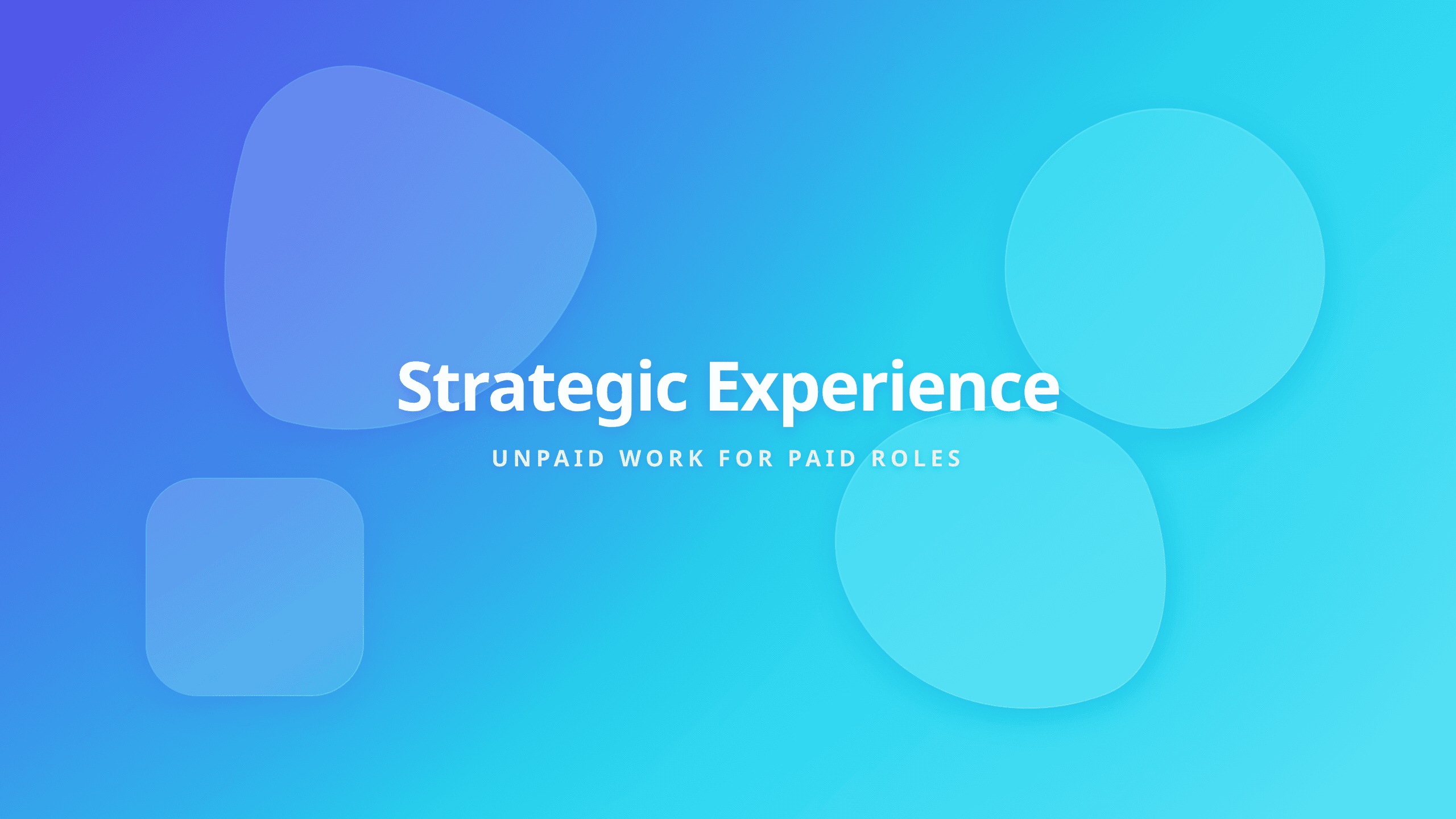 Strategic Career Advancement Through Purposeful Volunteering and Internships