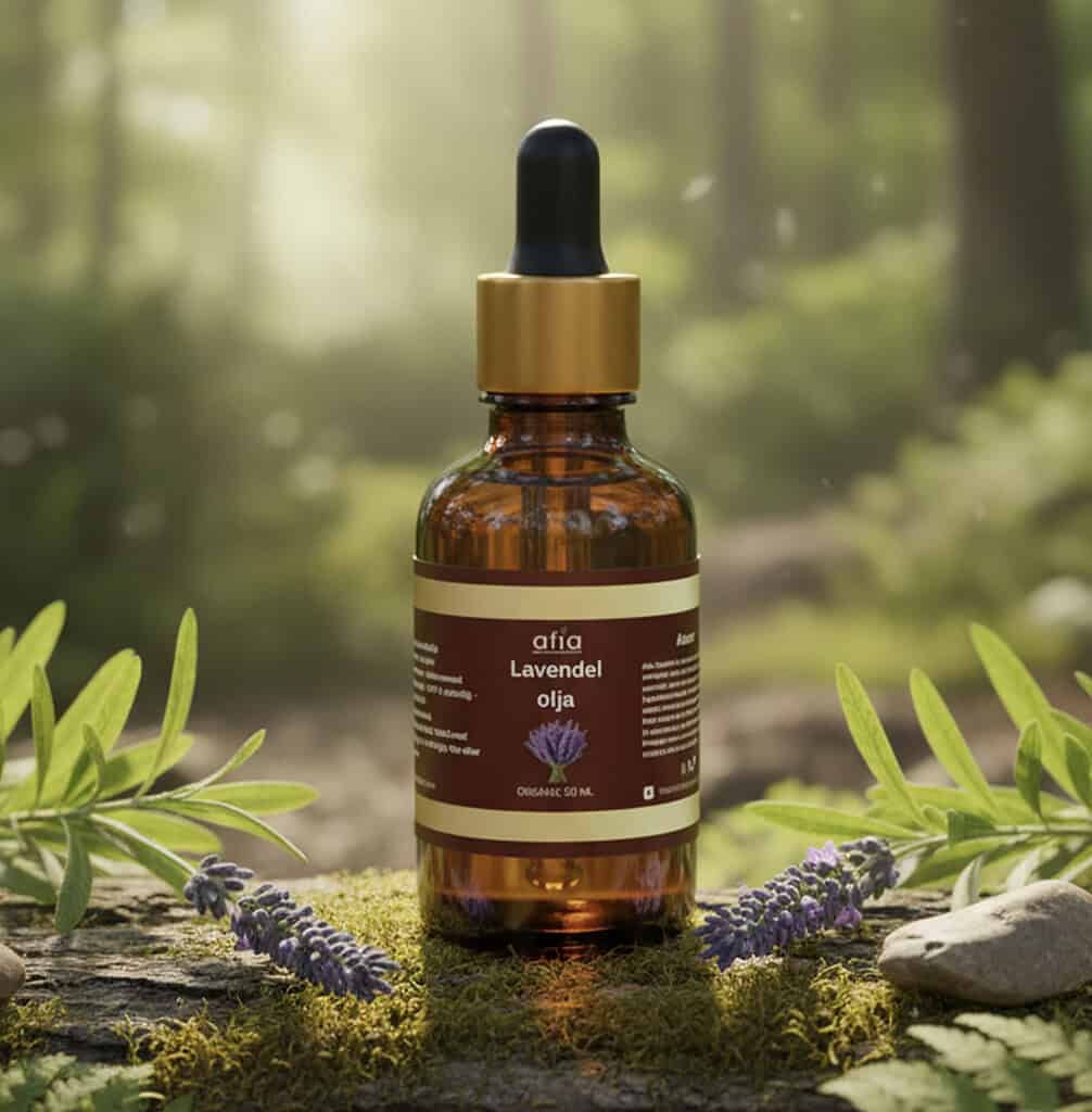 Lavendelolja från Afia Organic i 50ml flaska