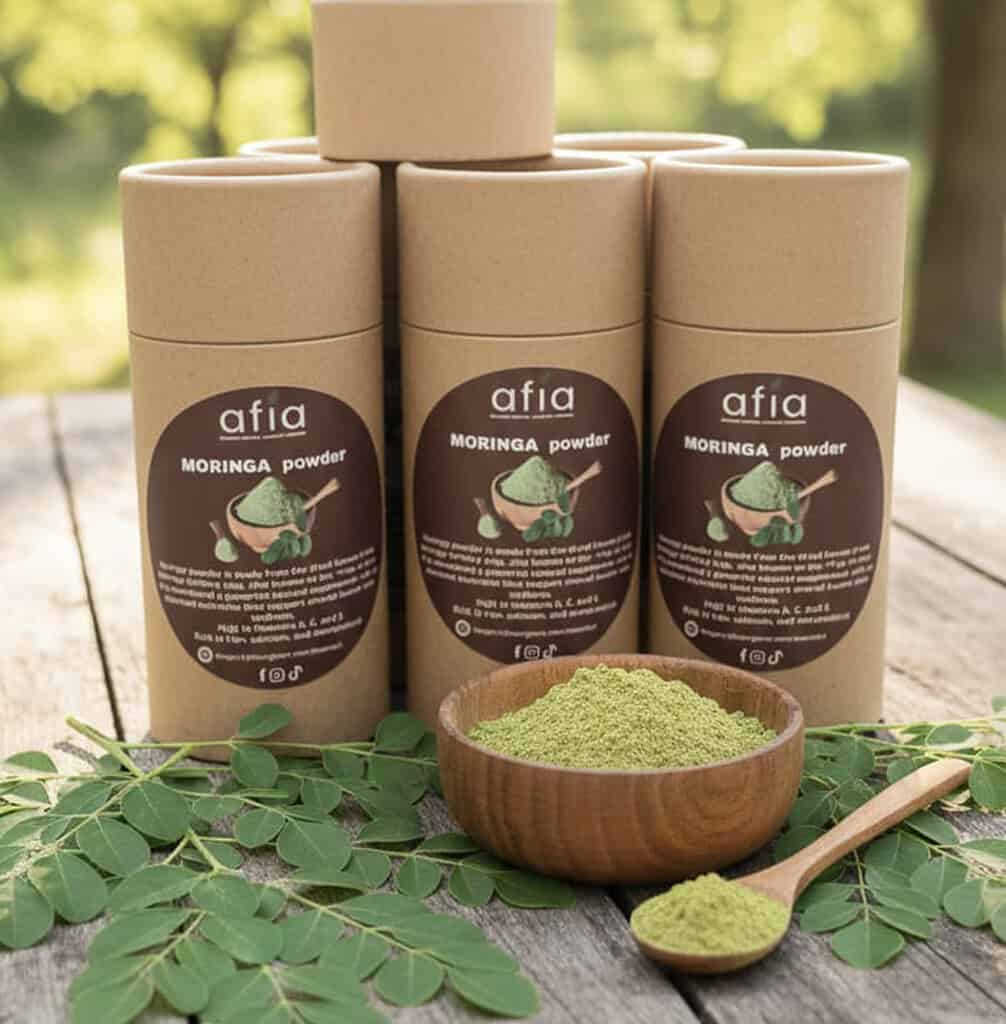 Ekologiskt moringapulver superfood från Afia Organic