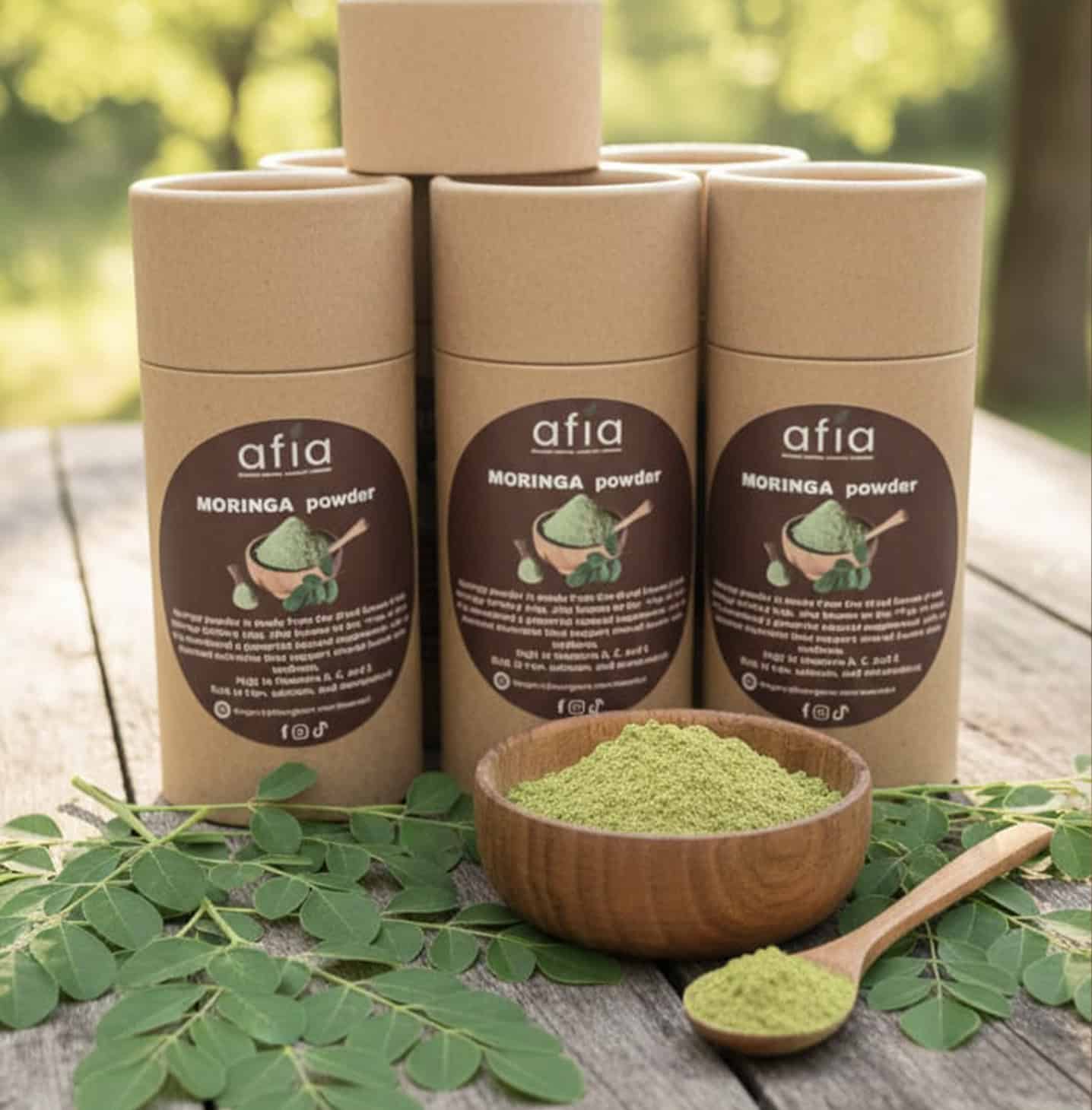 Ekologiskt moringapulver superfood från Afia Organic