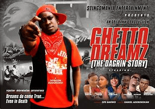 Young African man in a red hat and t-shirt pointing at the camera in a promotional poster.