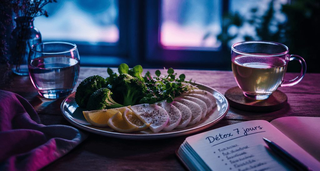 comment faire une detox assiette légumes et citron