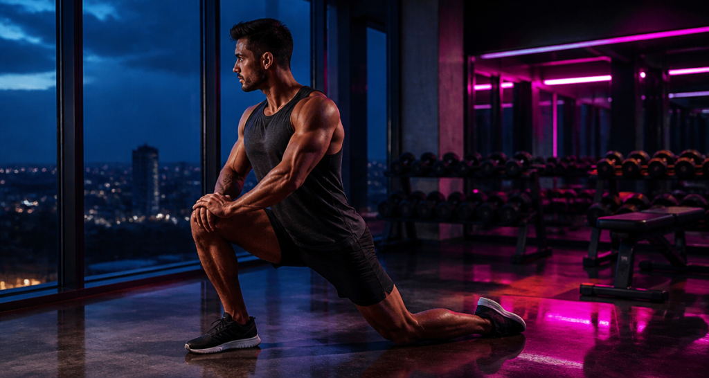 étirements musculation psoas athlète