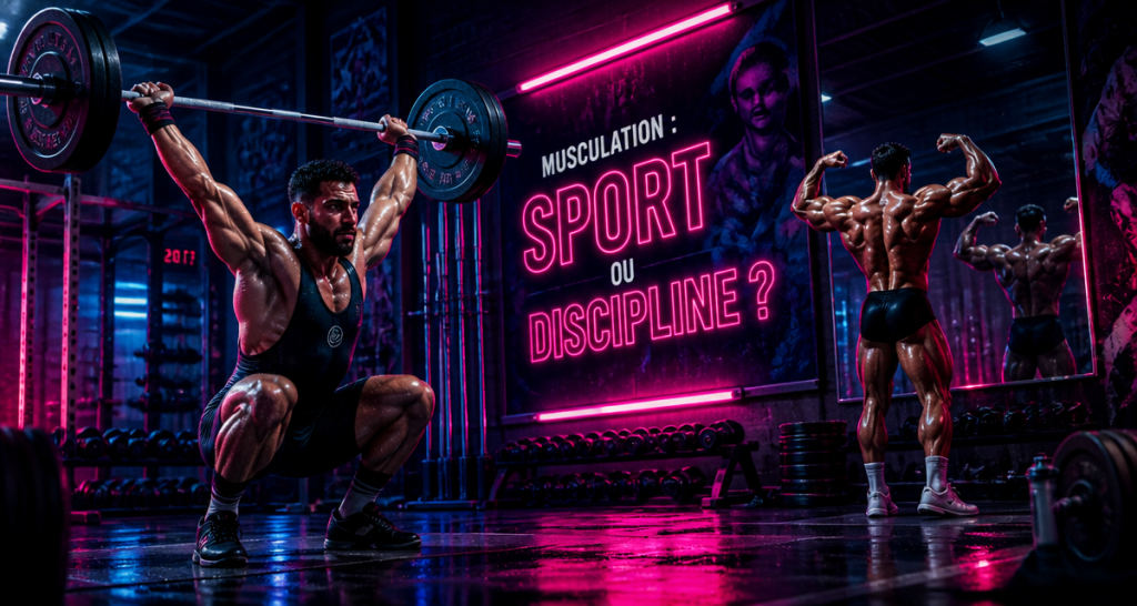 La musculation est elle un sport, haltérophile et bodybuilder en salle