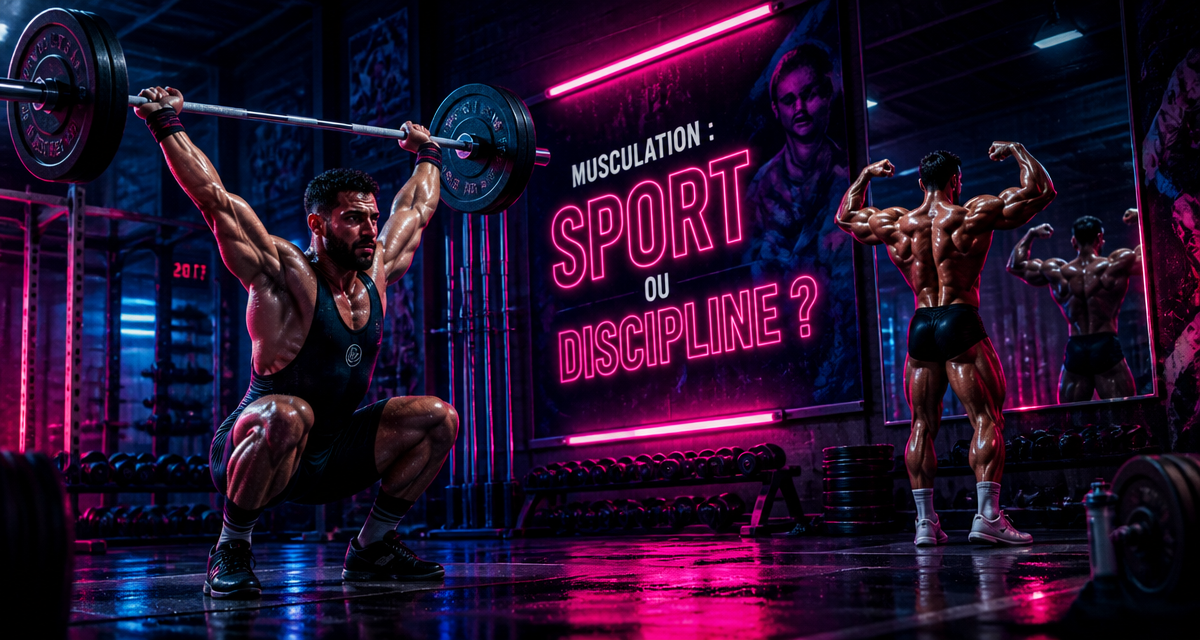 La musculation est elle un sport, haltérophile et bodybuilder en salle
