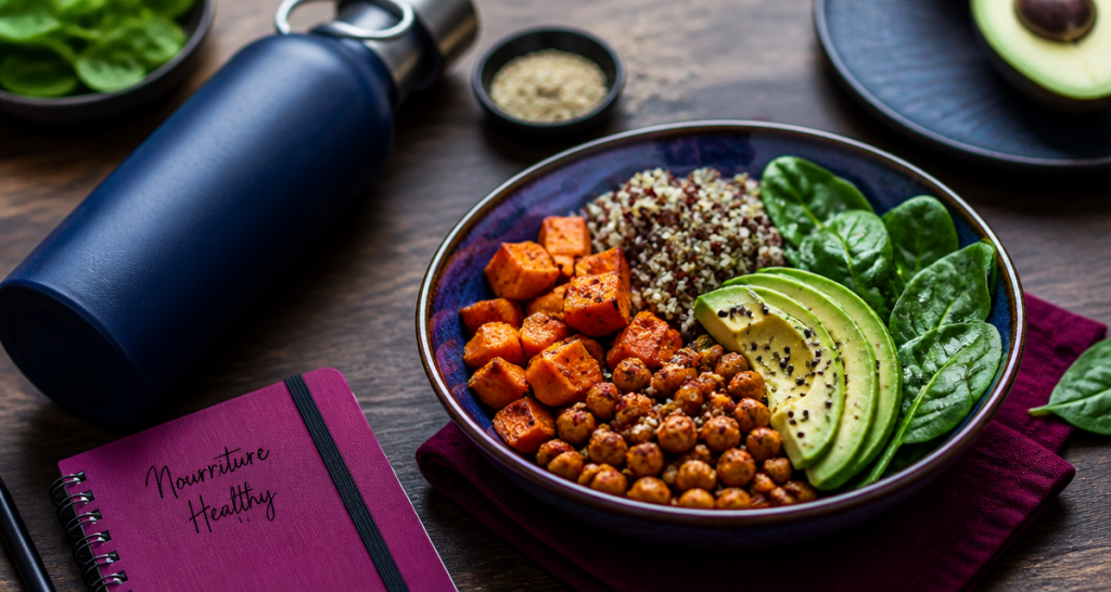 nourriture healthy bowl ingrédients frais