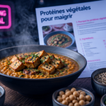 proteines vegetales pour maigrir bol curry lentilles tofu