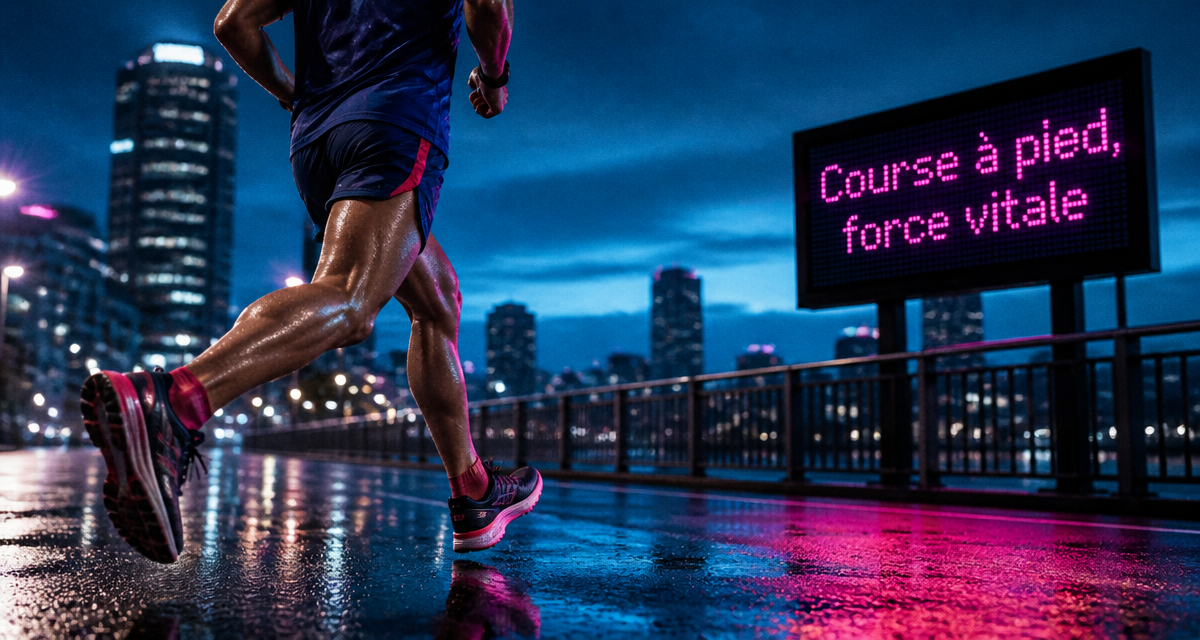 bienfaits de la course a pied coureur urbain à l’aube