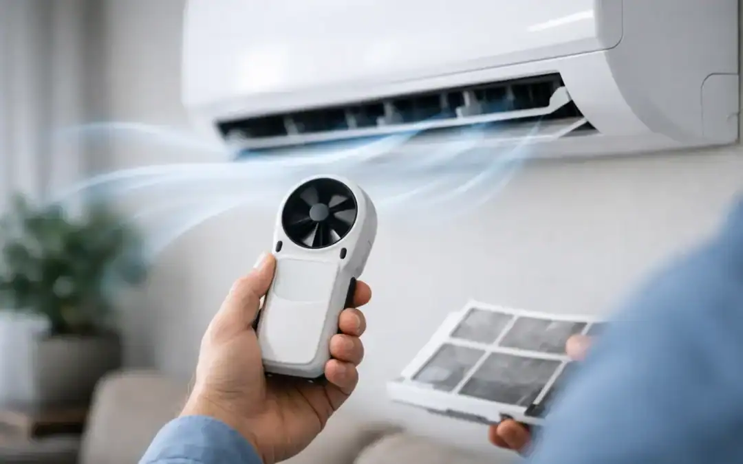 تشخيص ضعف سحب الهواء في المكيف