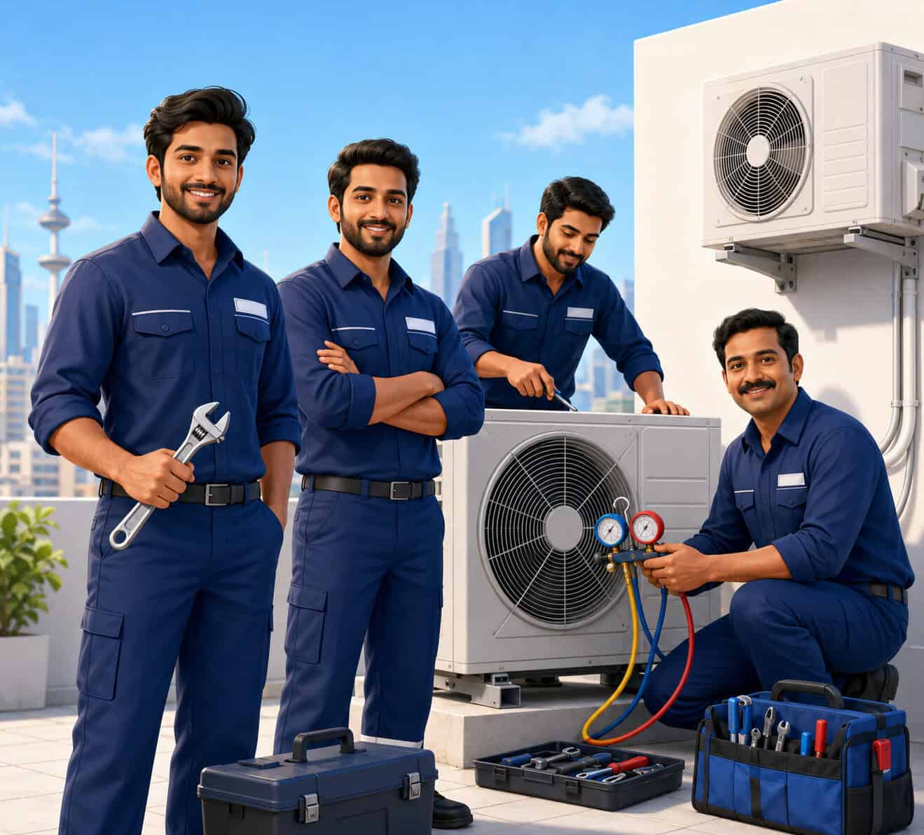 فني تكييف هندي بالكويت