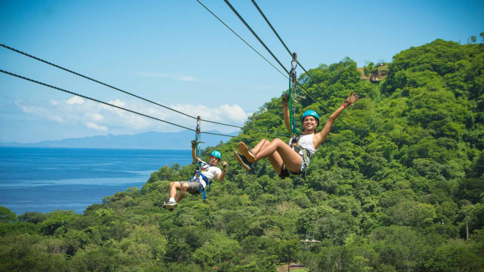 zip line tour at diamante