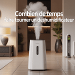 Déshumidificateur combien de temps par jour en salon avec hygromètre et heure