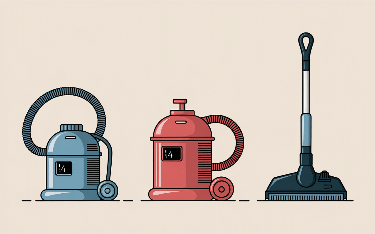 Exceline aspirateur balai et traineau alignes