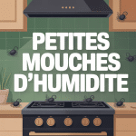 petite mouche d'humidité autour évier plantes surfaces humides