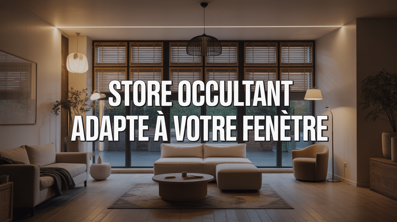 Intérieur moderne avec toiciel store occultant tamisant la lumière