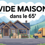 Illustration vide maison dans le 65 montagne