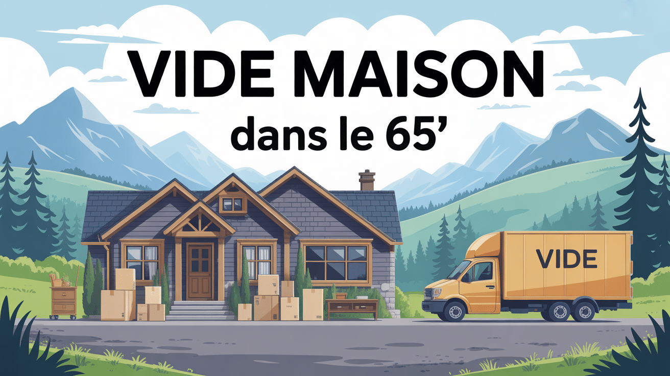 Illustration vide maison dans le 65 montagne