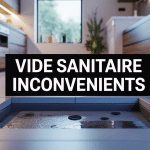 Vue coupe vide sanitaire inconvénients humidité sous maison