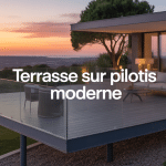 Terrasse sur pilotis moderne design vue panoramique