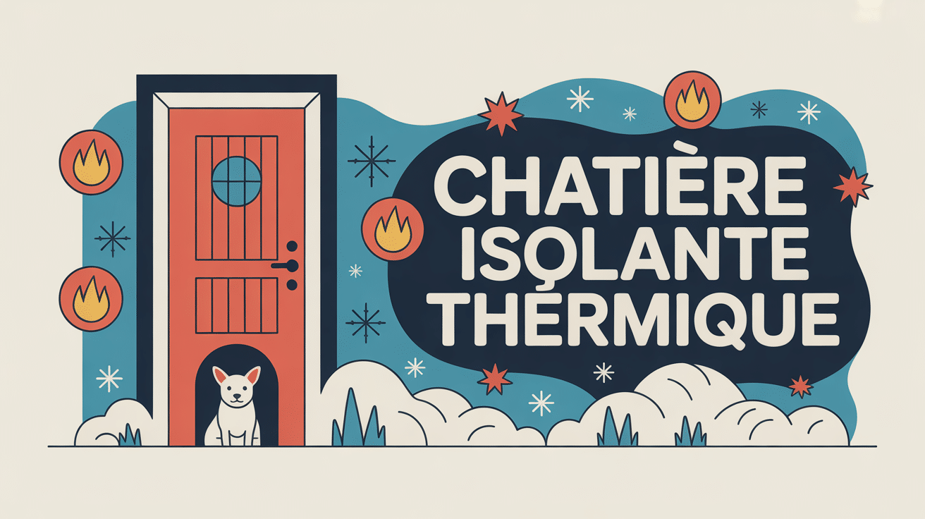 illustration chatière et isolation thermique sur porte