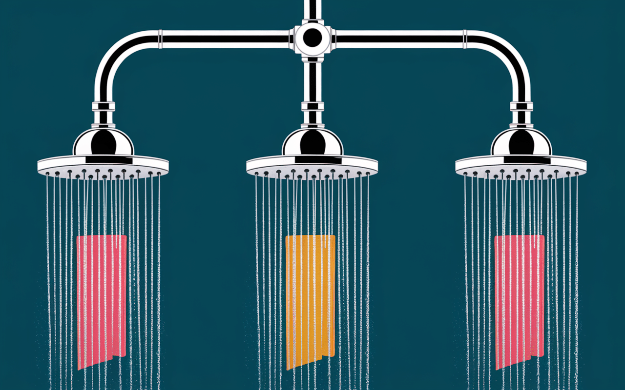 Différents modèles de pommeau de douche anti calcaire