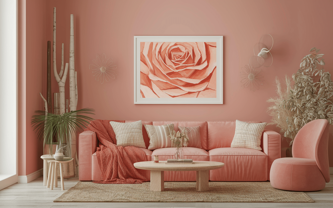 Palette artistique couleur du corail bijou et mode