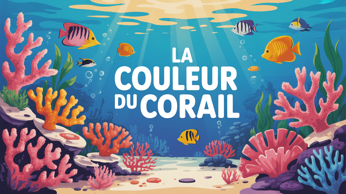 Récif sous-marin couleur du corail multicolore