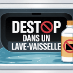 destop dans lave vaisselle image d'interdiction