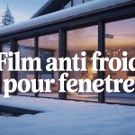 film anti froid fenetre sur grandes vitres maison moderne