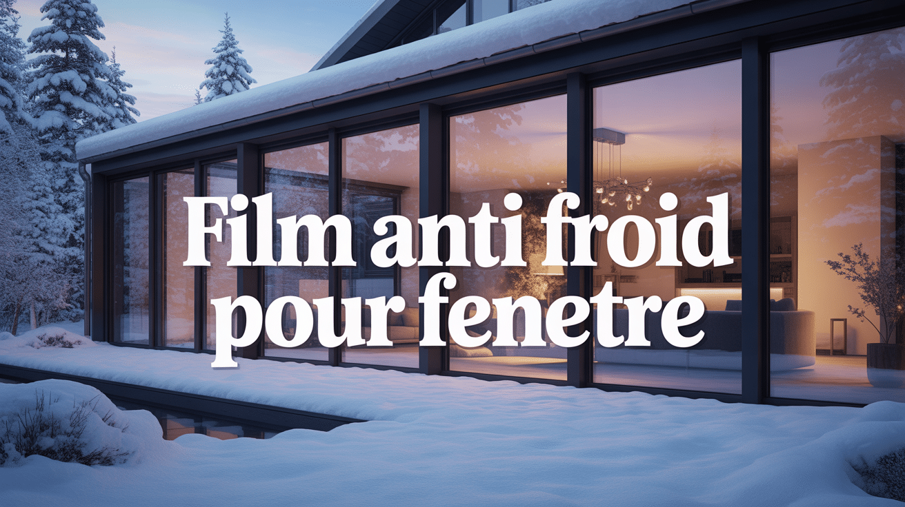film anti froid fenetre sur grandes vitres maison moderne