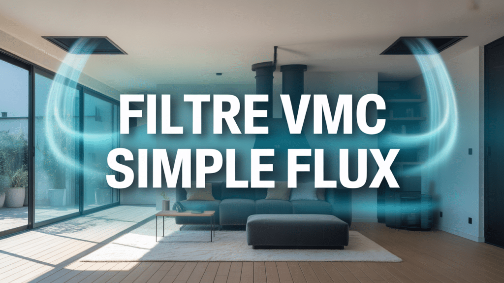 vue maison coupe système filtre vmc simple flux
