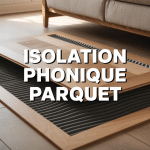 Coupe sol isolation phonique parquet ondes bloquées