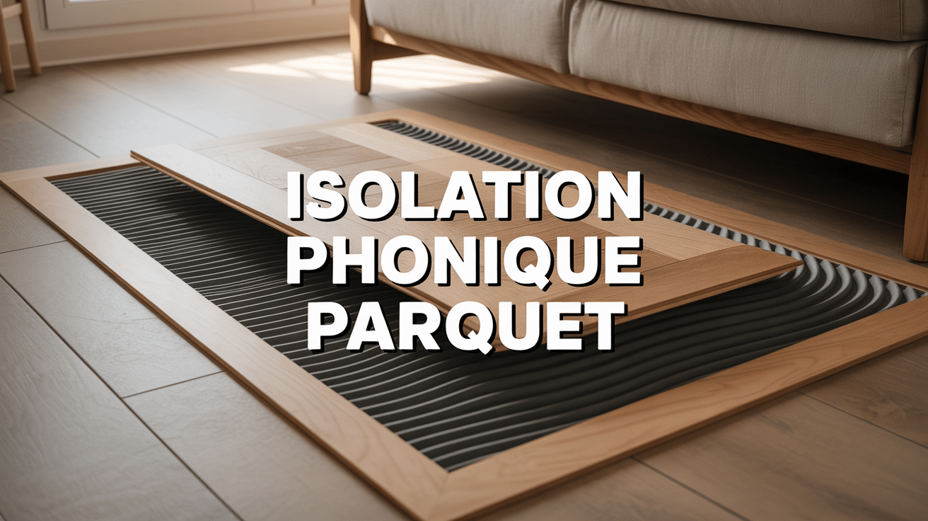 Coupe sol isolation phonique parquet ondes bloquées