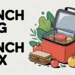 Lunch bag and lunch box isotherme avec aliments frais