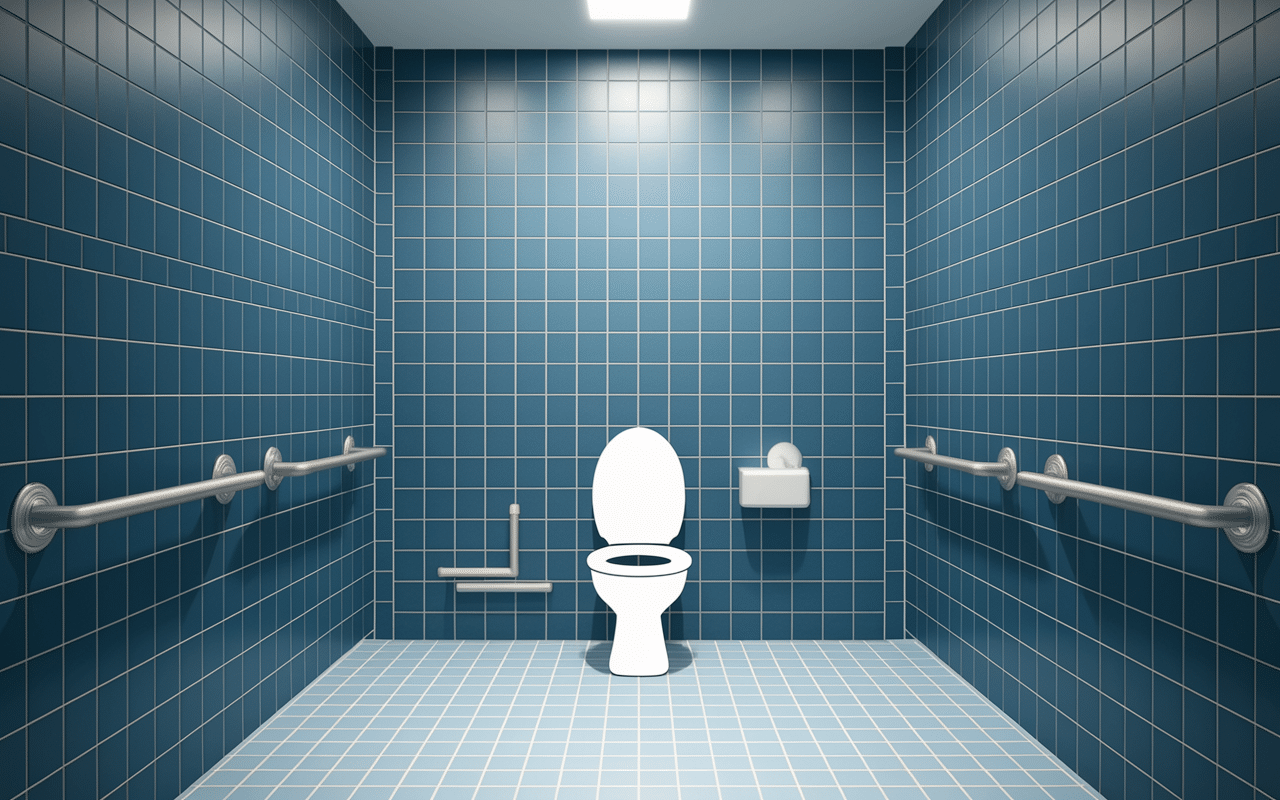 Minimum WC size WC accessible PMR dimensions