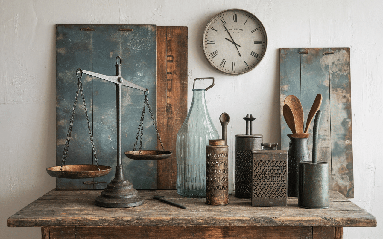 Mobilier deco cuisine style industriel vintage accessoires retro