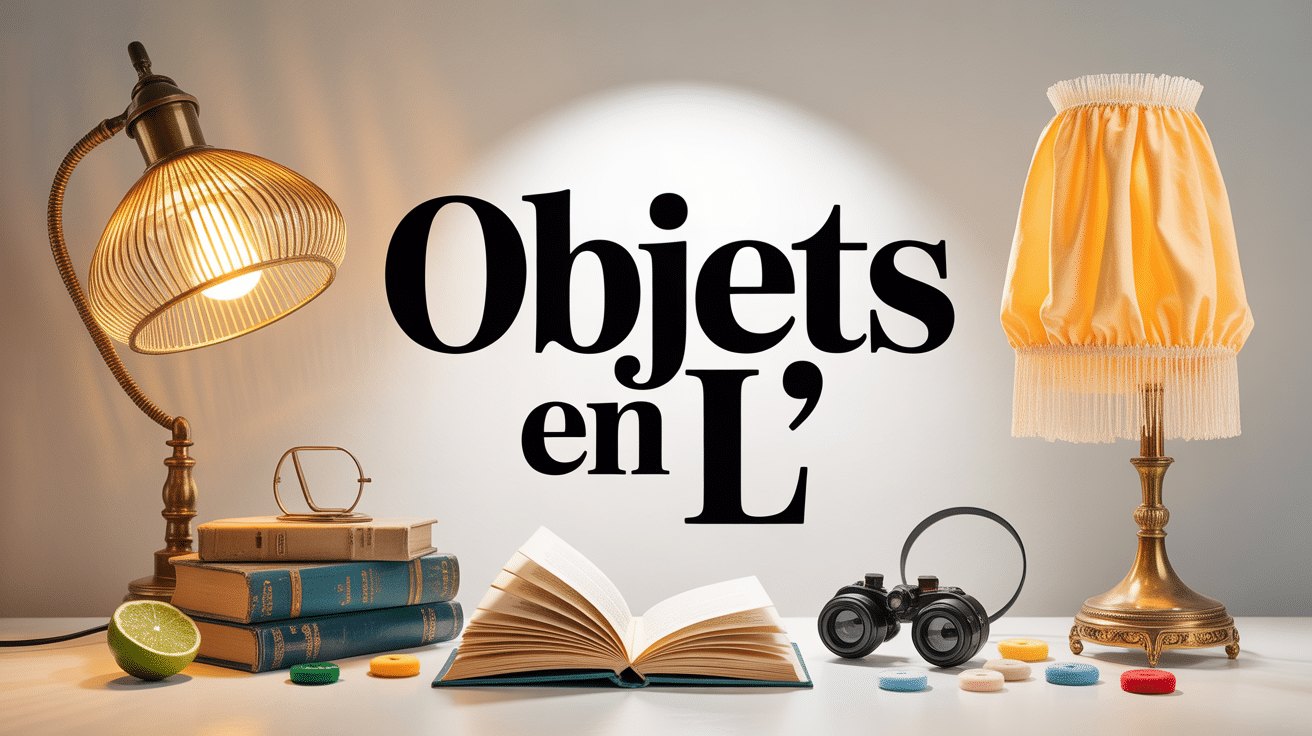 Objets en l regroupés artistiquement