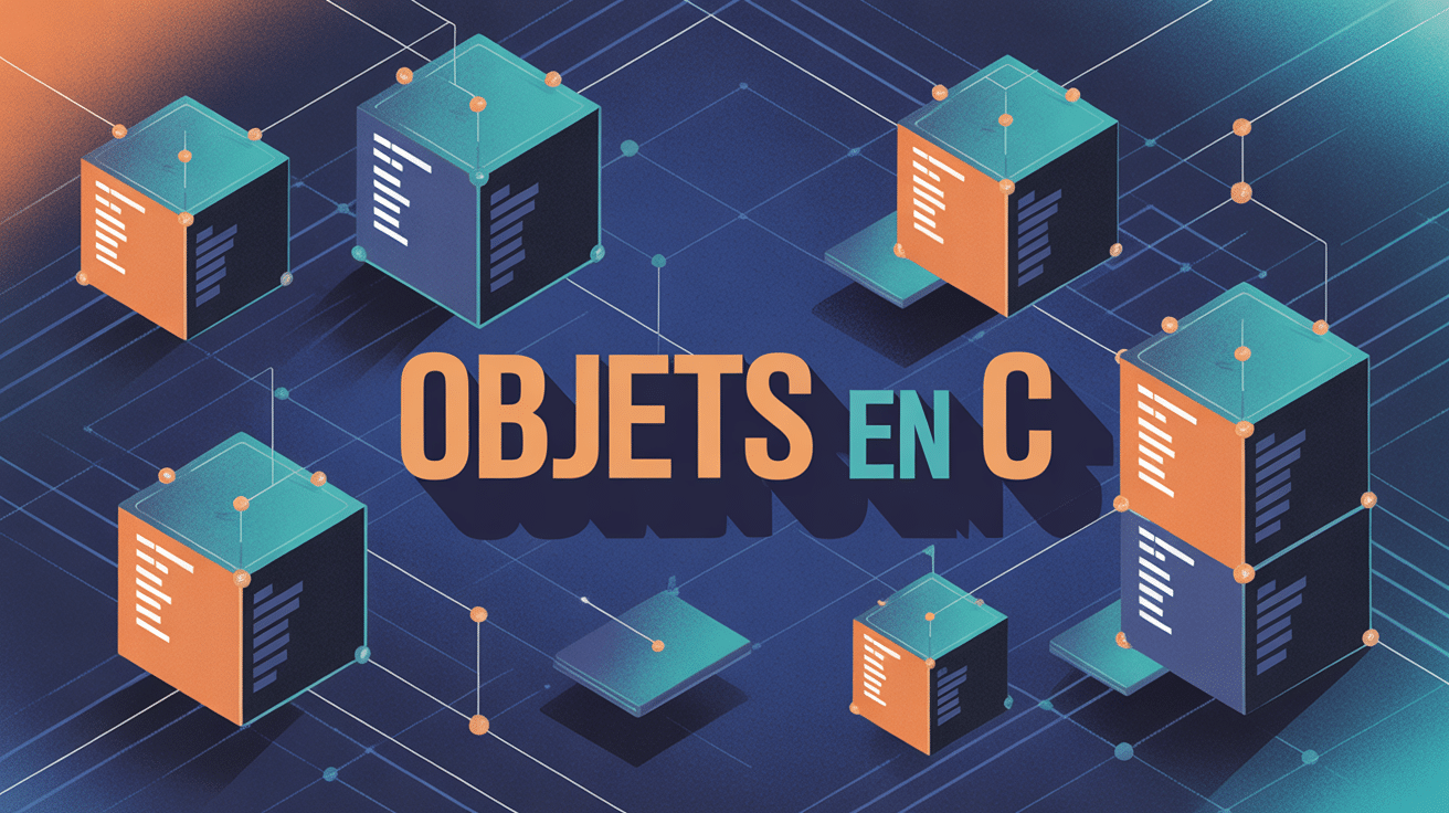 Objets en C bloques de code interconnectés