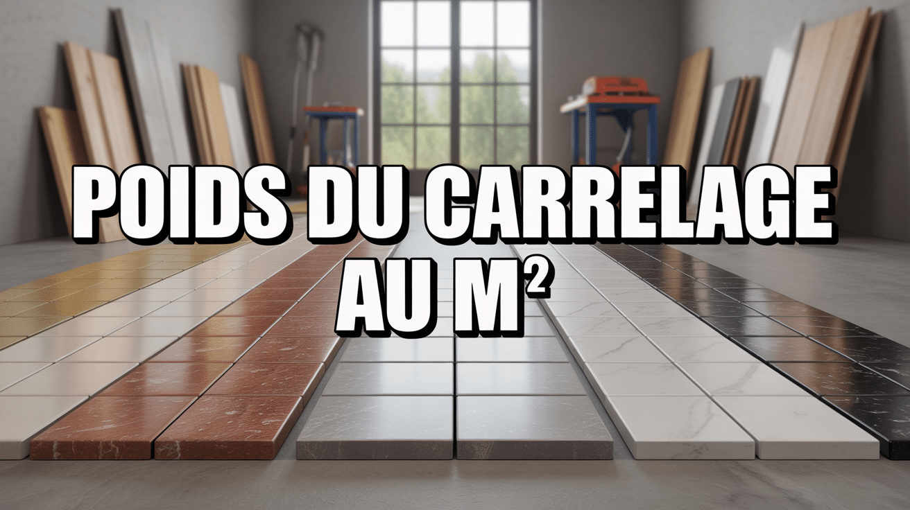 Vue carrelage différents matériaux poids carrelage m2