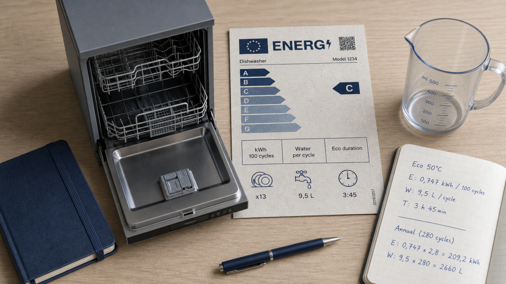 Lave-vaisselle et classe énergétique : comment choisir pour économiser 150 € par an