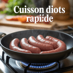 cuisson diots rapide poêle 15 minutes vapeur