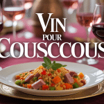 table elegante avec couscous et vins pour couscous