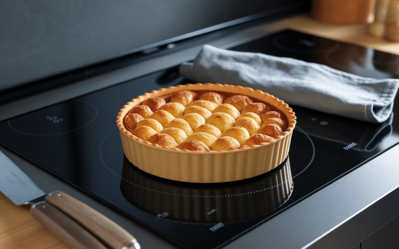 Cuisson clafoutis aux prunes à 180 degrés