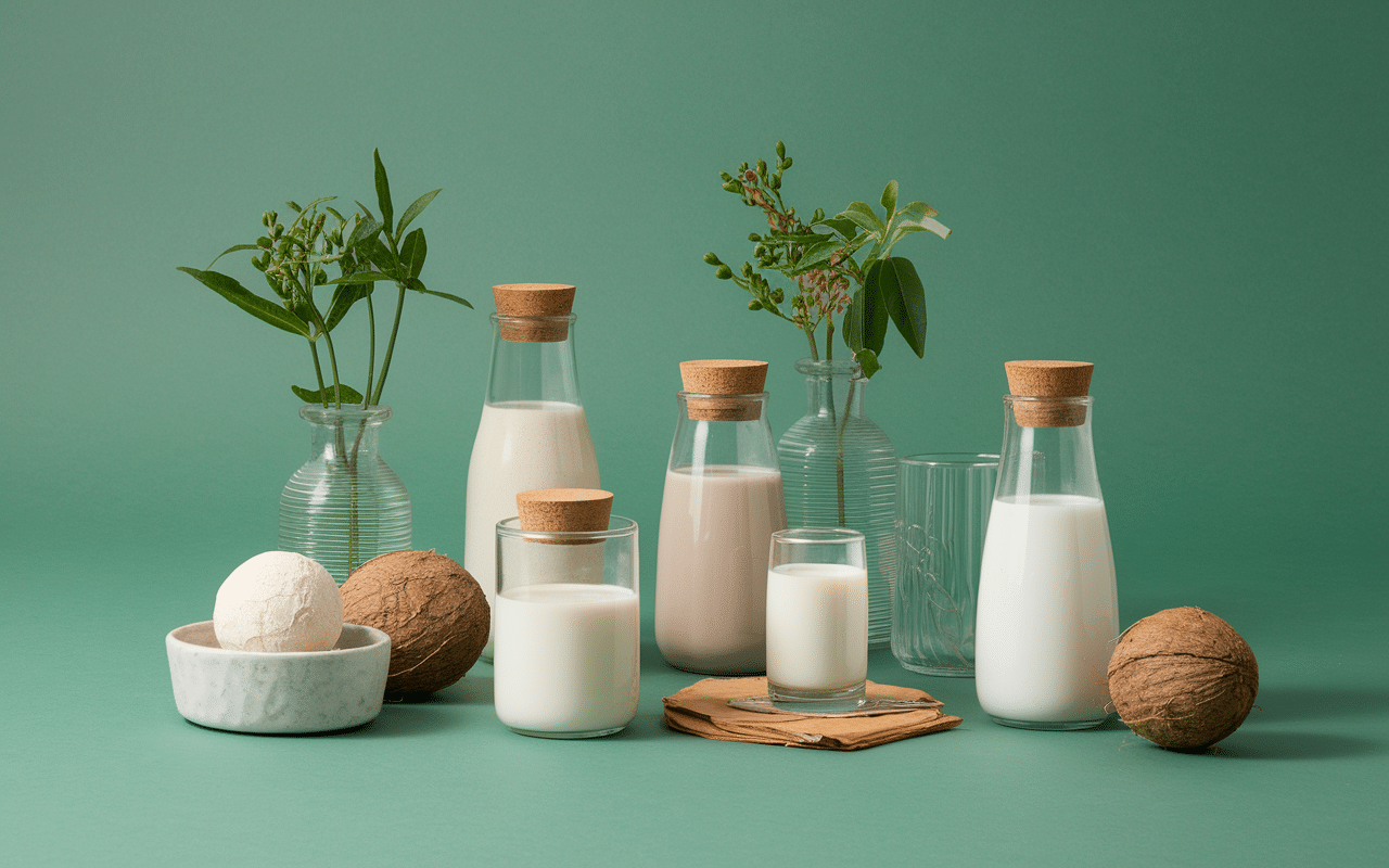 par quoi remplacer le lait dans un gâteau laits végétaux et substituts