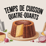 Photo temps de cuisson quatre quart doré sortant du four