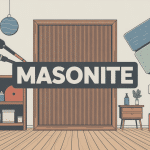 Illustration Masonite panneau fibres bois et applications intérieures