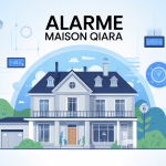 Alarme maison Qiara illustration sécurité connectée